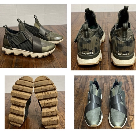 SOREL THE OG SNEAKERS Kinetic Green
Camo Scalloped soles size 7.5 - Picture 4 of 16